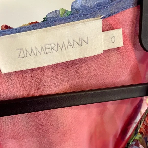 Zimmermann Bellitude Flutter Playsuit in Spliced size 0 - Picture 3 of 12